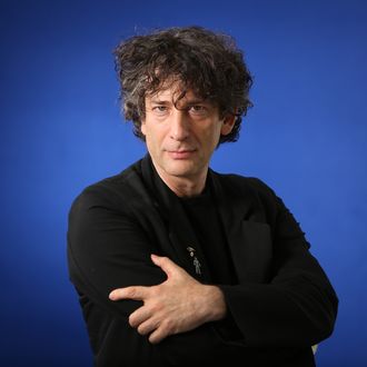 EDINBURGH, SCOTLAND - AUGUST 24: Neil Gaiman, English author of short fiction, novels, comic books, graphic novels, audio theatre and films, appears at a photocall prior to an event at the 30th Edinburgh International Book Festival, on August 24, 2013 in Edinburgh, Scotland. The Edinburgh International Book Festival is the worlds largest annual literary event, and takes place in the city which became a UNESCO City of Literature in 2004. (Photo by Jeremy Sutton-Hibbert/Getty Images)