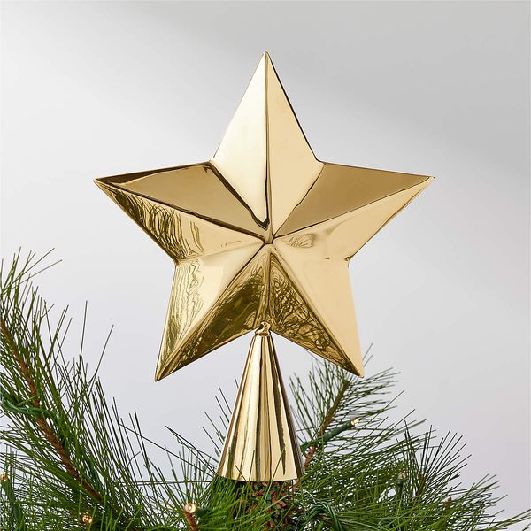 CB2 Brass Star Christmas-Tree Topper