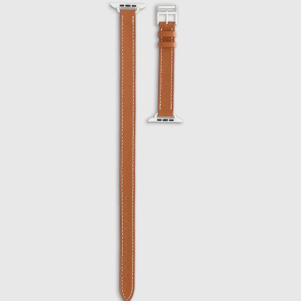Quince Leather Double Wrap Apple Watch Band