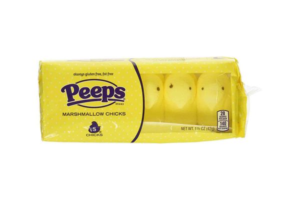 Marshmallow Peeps Yellow Chicks 10-Count Tray (Pack of 4)