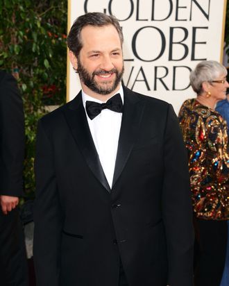 Filmmaker Judd Apatow arrives at the 70th Annual Golden Globe Awards held at The Beverly Hilton Hotel on January 13, 2013 in Beverly Hills, California.