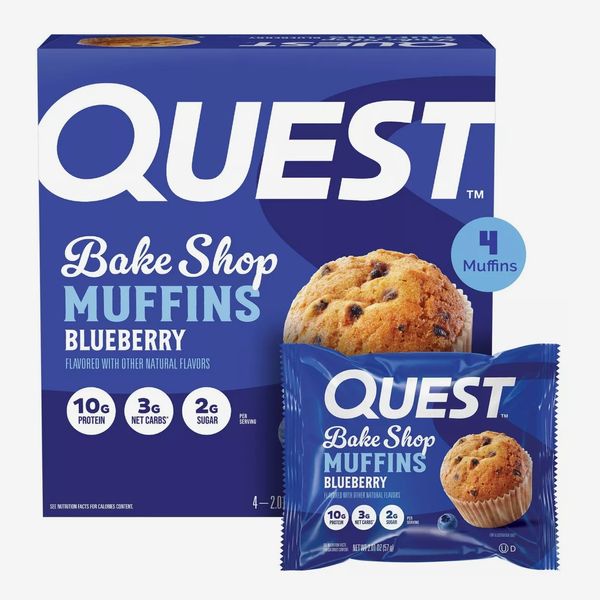 Quest Bake Shop, Blueberry Muffins - 4 Pack