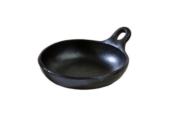 Chamba Cookware La Chamba Black Clay Saute Pan, 8”