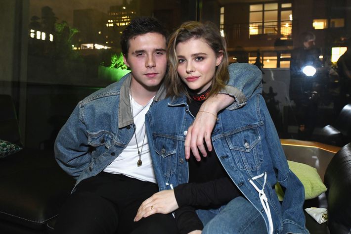 Girls: Chloe Moretz forgets Brooklyn Beckham by kissing model Kate