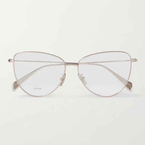 Celine Eyewear Cat-eye Rose Gold-tone Optical Glasses