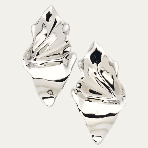 Alexis Bittar Crumpled Gold Small Post Earrings