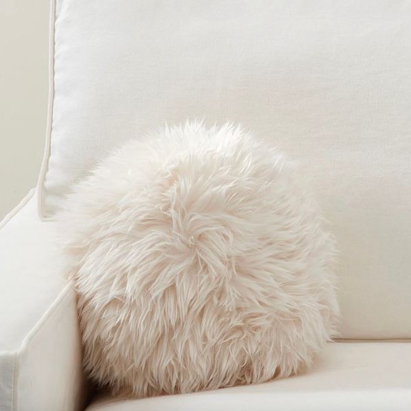 Pottery Barn Luxe Faux Fur Sphere Pillow