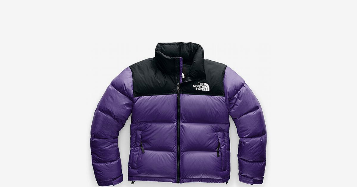 the north face purple puffer jacket