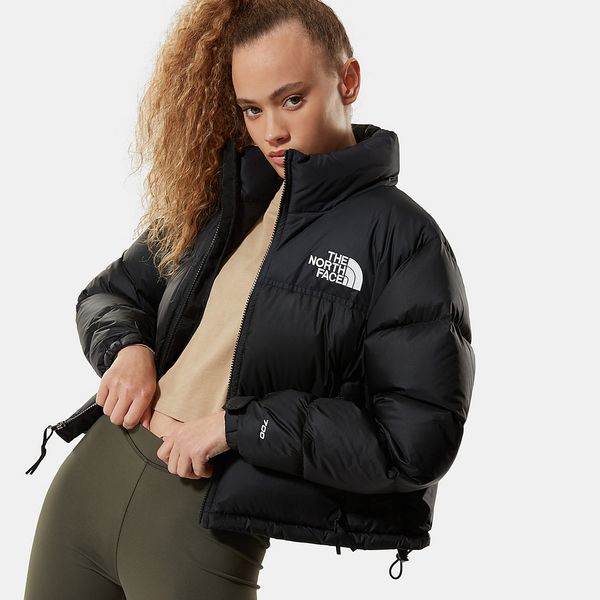 black puffer coat womens north face