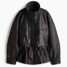 Peplum Leather Jacket