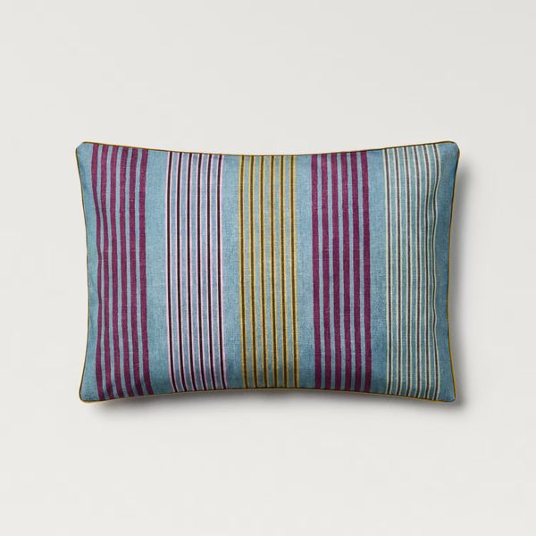 Mango Multi-colored Cushion Cover With Contrasting Trim 40x60 Cm