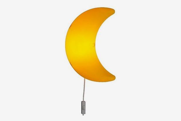 Children’s Yellow Moon Wall Lamp