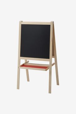 MEEDEN Easel for Kids, Double-Sided All-in-one Wooden Art Easel, Kids Art  Easel Set with Paper Rolls, Magnetic Easel with Whiteboard & Chalkboard