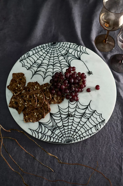 Terrain Spider Web Marble Serving Board