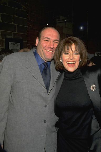 James Gandolfini and Lorraine Bracco at the New York City premiere of The Sopranos in 1999.