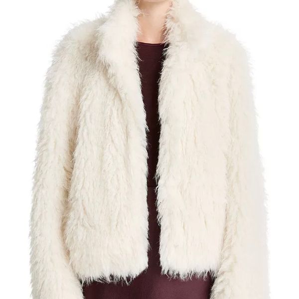 Vince Shaggy Faux-Fur Jacket