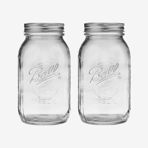 Ball Regular Mouth 32 Oz Mason Jar with Lids and Bands, Pack Of 2