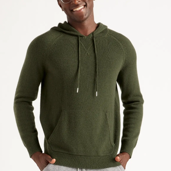 Quince Mongolian Cashmere Pullover Hoodie