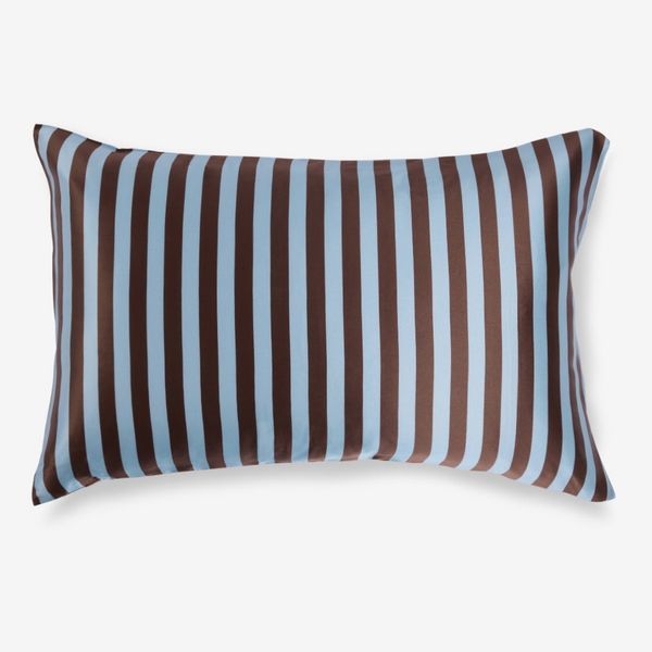 Hommey Silk Pillowcase - Iced Chocolate Stripes