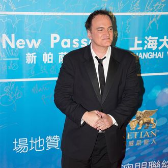 MACAU - OCTOBER 07: American director Quentin Tarantino poses on the red carpet during the 2013 Huading Awards Ceremony at The Venetian on October 7, 2013 in Macau, Macau. (Photo by Lam Yik Fei/Getty Images for Global Talents Media Group)