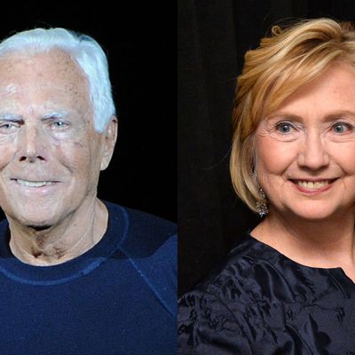 Giorgio Armani Would Happily Provide Pantsuits for Hillary s