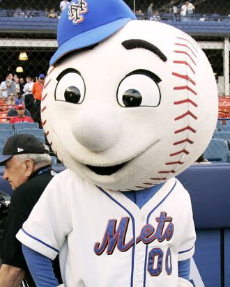 Popcorn and Mr. Met Mascot Couple's Costume