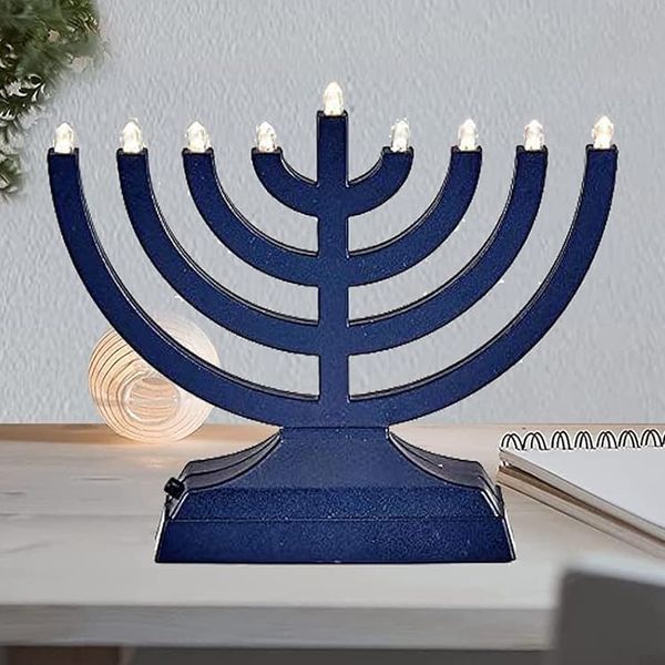Rite Lite Go Menorah Mini Metallic Electric Menorah