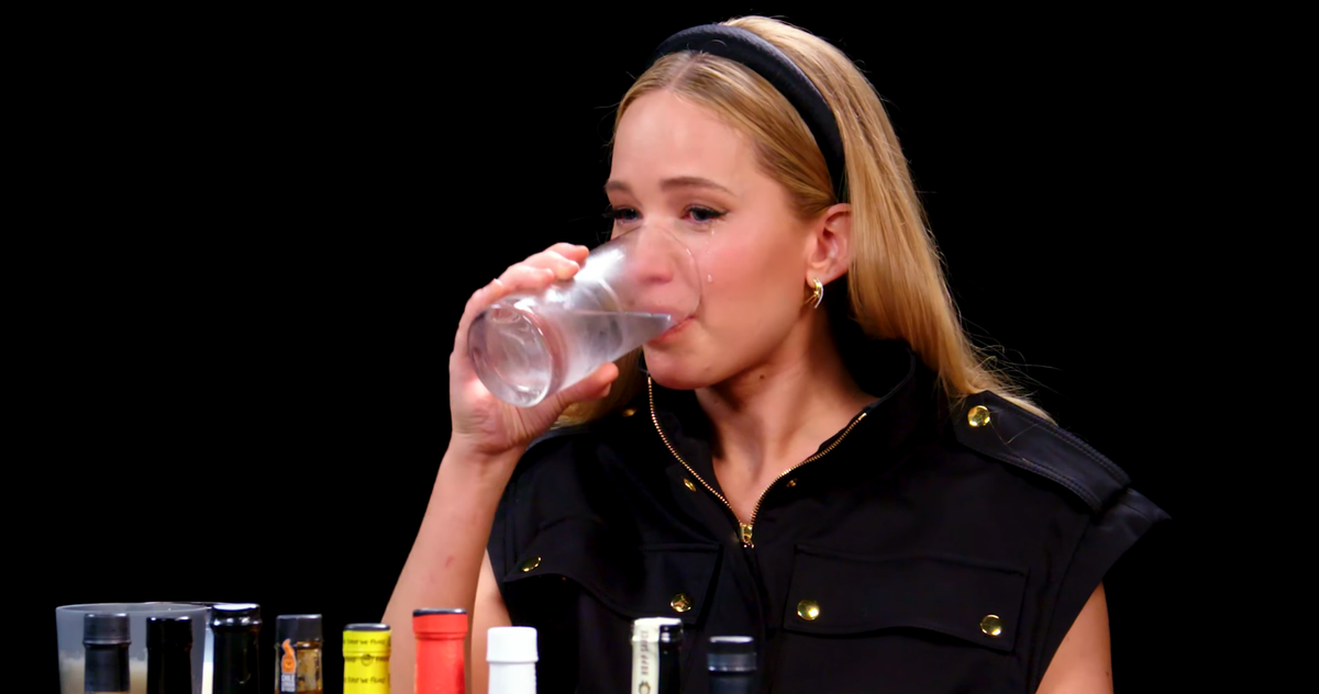 Jennifer Lawrence Was the Girl on Fire on Hot Ones