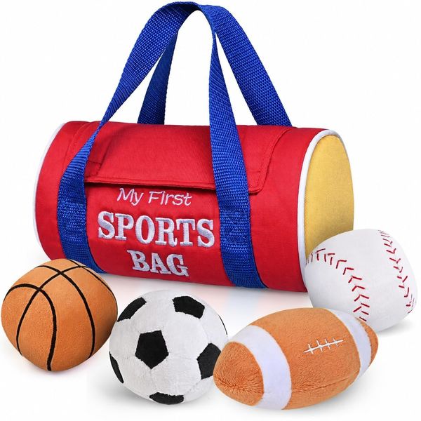 My First Sports Bag, Soft Sensory Balls for Baby Toys