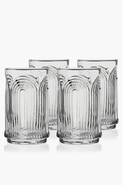 Viski Deco Beau Crystal Highball Glasses Set