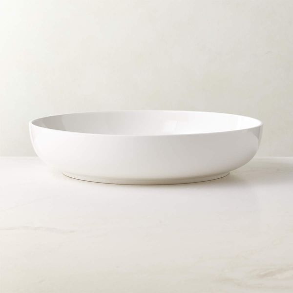 CB2 Contact White Large Serving Bowls, Large