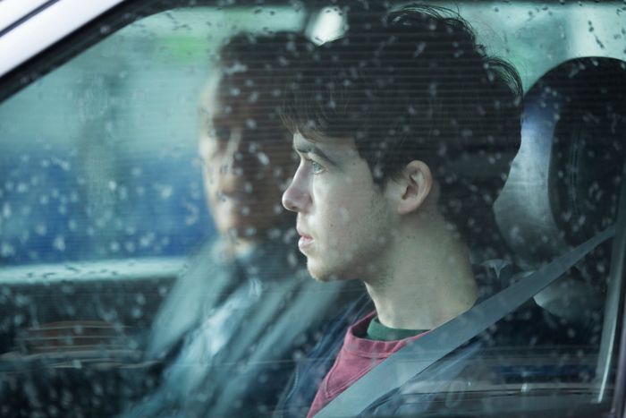 Jerome Flynn as Hector, Alex Lawther as Kenny.