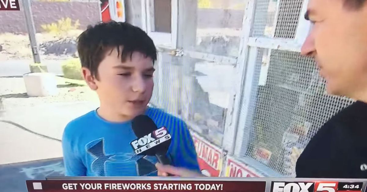 Boy Owns Reporter ‘Weather Boy’ Over Fireworks Question
