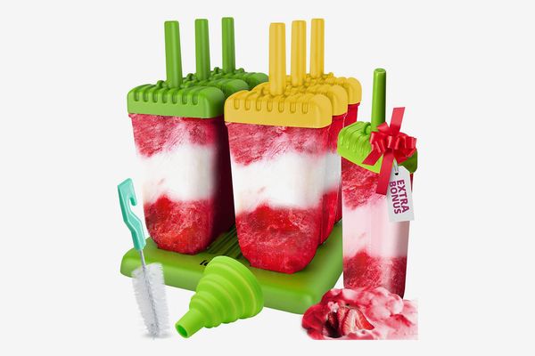 Hysagtek 4 Pack Ice Pop Mould Silicone Popsicle Model old Push-Up Ice Lolly Maker model with Loading Funnel Reusable DIY Frozen Ice Cream Pop model for Kids 