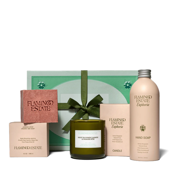 Flamingo Estate Jasmine &amp; Rose Bath Set