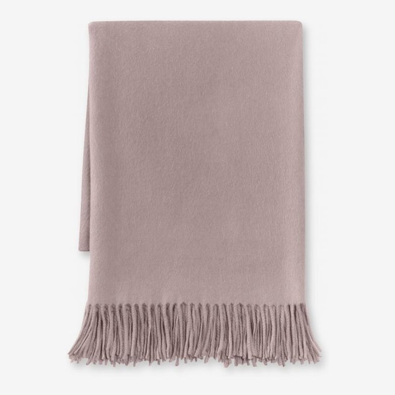 Williams Sonoma Home Solid Cashmere Throw, Smokey Amethyst