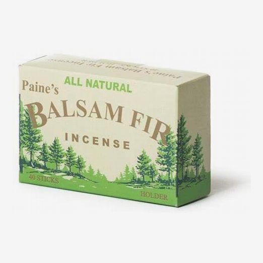 Paine's Balsam Fir Incense Sticks and Holder