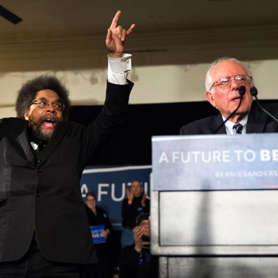Bernie Sanders and Cornel West