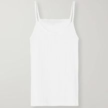 Leset Pointelle-Knit Cotton-Jersey Tank