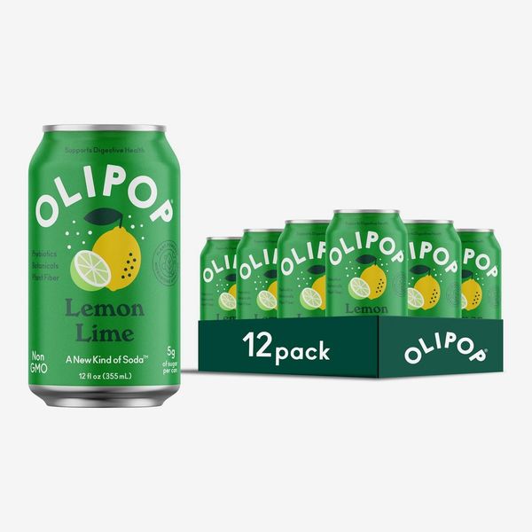 Olipop Prebiotic Soda Pop, Lemon Lime