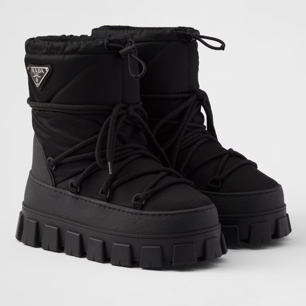 Prada Re-Nylon Gabardine Après-ski Boots