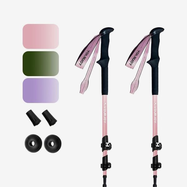 Hiking Trekking Poles, Macaron Colors, 2-Pack