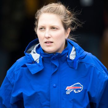 Kathryn Smith easing into role as Bills assistant coach