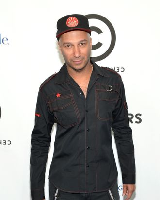 Musician Tom Morello attends Comedy Central's night of too many stars: America comes together for autism programs at The Beacon Theatre on October 13, 2012 in New York City.