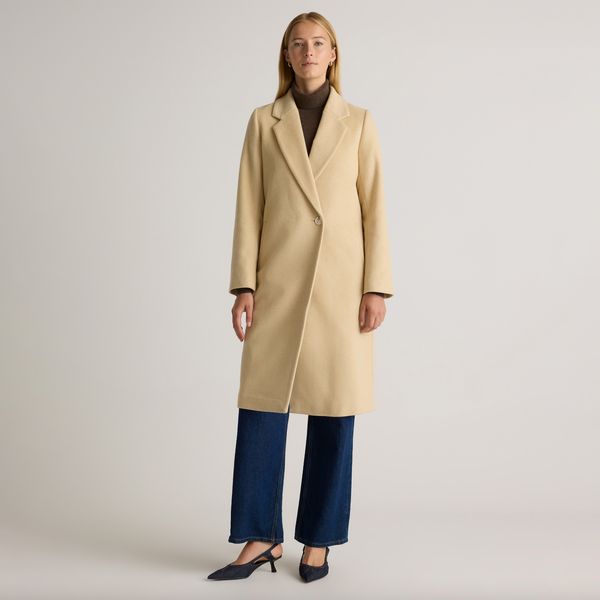 Quince Italian Wool Classic Single-Breasted Coat