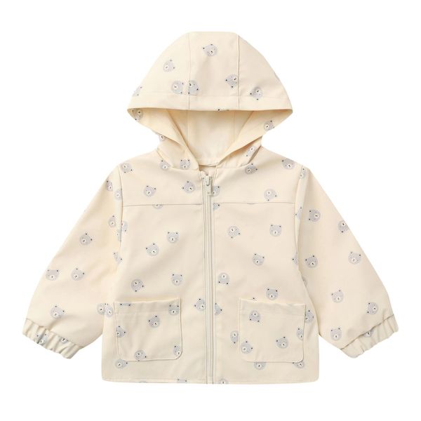 QUINCY MAE Print Hooded Raincoat