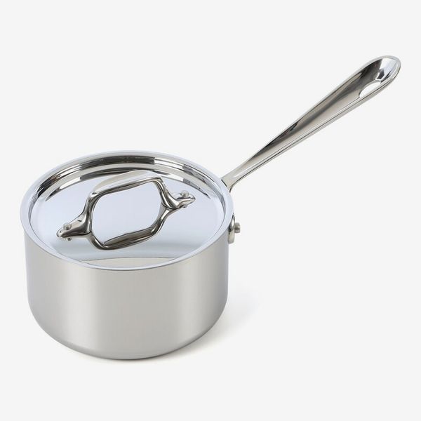 All-Clad D3™ Stainless Steel Saucepan with Lid - 1.5 quart
