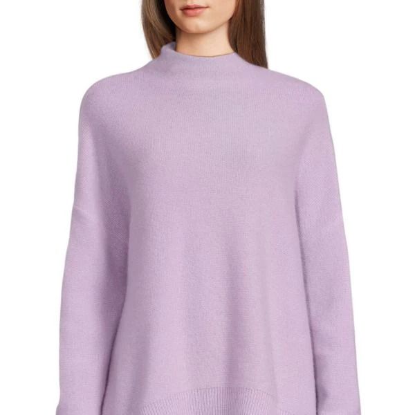 Saks Fifth Avenue Drop Shoulder 100% Cashmere Sweater