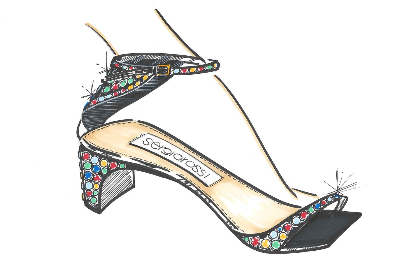 Shoe sketches on Behance