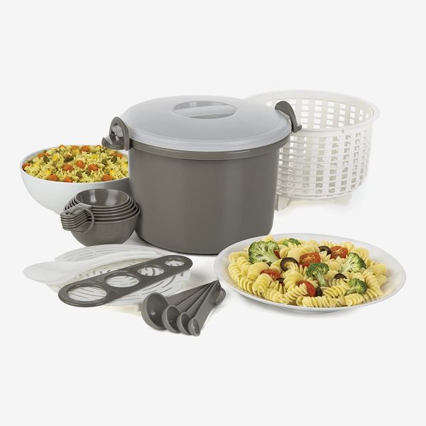 Prep Solutions Microwaveable Rice and Pasta Cooker 17-Piece Set
